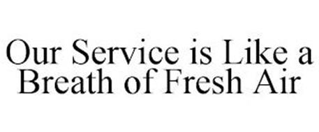 OUR SERVICE IS LIKE A BREAT...
