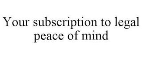 YOUR SUBSCRIPTION TO LEGAL ...