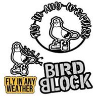FLY IN ANY WEATHER/ BIRD BLOCK