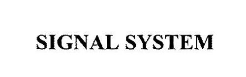 SIGNAL SYSTEM