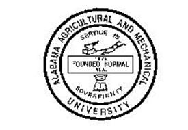 ALABAMA AGRICULTURAL AND MECHANICAL UNIV Trademark of Alabama