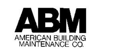 ABM AMERICAN BUILDING MAINTENANCE CO. Trademark of AMERICAN BUILDING