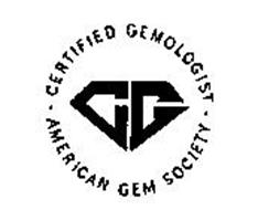 CG . CERTIFIED GEMOLOGIST. AMERICAN GEM SOCIETY Trademark of American ...