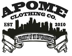 APOME CLOTHING CO. EST 2010 A PRODUCT OFMY ENVIRONMENT