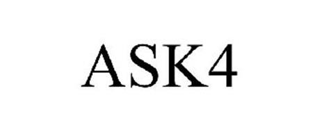 Ask4 Trademark Of Ask4 Inc Serial Number Trademarkia Trademarks