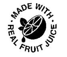 MADE WITH REAL FRUIT JUICE Trademark of Badia Spices, Inc.. Serial ...