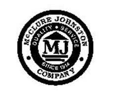 MCCLURE JOHNSTON COMPANY MJ QUALITY SERVICE SINCE 1914