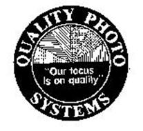 QUALITY PHOTO SYSTEMS "OUR FOCUS IS ON QUALITY"