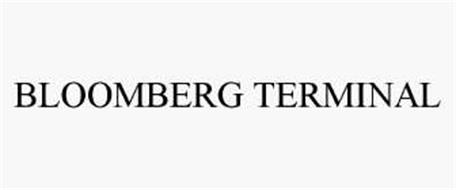 BLOOMBERG TERMINAL Trademark of Bloomberg Finance One L.P. Serial