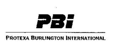 PBI PROTEXA BURLINGTON INTERNATIONAL Trademark of ...