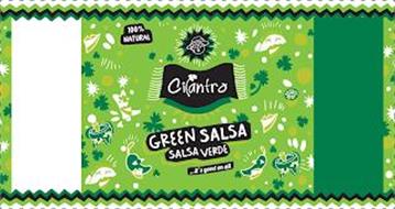 CILANTRO 100% NATURAL GREEN SALSA SALSA VERDE ...IT'S GOOD ON ALL