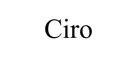 CIRO Trademark of Ciro, LLC Serial Number: 86309367 :: Trademarkia ...