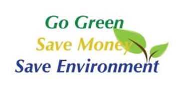 GO GREEN SAVE MONEY SAVE ENVIRONMENT Trademark of Colorado Green Energy ...
