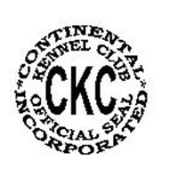 CKC CONTINENTAL KENNEL CLUB INCORPORATED OFFICIAL SEAL