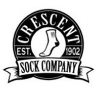 CRESCENT SOCK COMPANY EST. 1902 Trademark of CRESCENT SOCK COMPANY ...