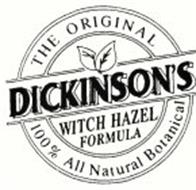 THE ORIGINAL DICKINSON'S WITCH HAZEL FORMULA 100% ALL NATURAL BOTANICAL