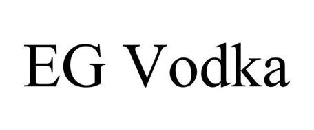 EG VODKA Trademark of EGV HOLDINGS, LLC. Serial Number: 86407976 ...