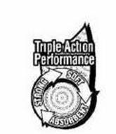 TRIPLE ACTION PERFORMANCE STRONG SOFT ABSORBENT