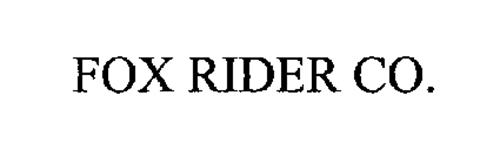 Fox Rider Co Trademark Of Fox Racing Inc Serial Number 76552716