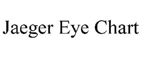 JAEGER EYE CHART Trademark of GF Health Products Inc. Serial Number ...