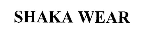 SHAKA WEAR Trademark of Gino Corp. Serial Number: 78482833 ...