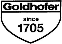 GOLDHOFER SINCE 1705 Trademark of GOLDHOFER AG Serial Number: 79130156 ...