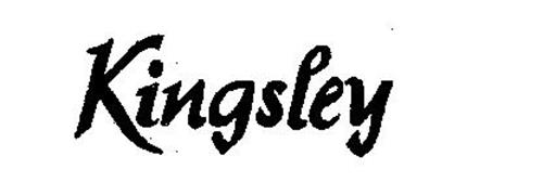 KINGSLEY Trademark of HARRY D. KOENIG & COMPANY, INC.. Serial Number ...