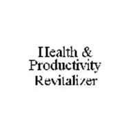 HEALTH & PRODUCTIVITY REVITALIZER