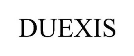 DUEXIS Trademark of HORIZON PHARMA USA, INC.. Serial DUEXIS Trademark of HORIZON PHARMA USA, INC.. Serial