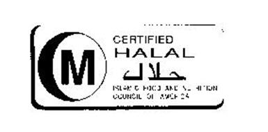 CERTIFIED HALAL  ISLAMIC FOOD AND NUTRITION COUNCIL OF 