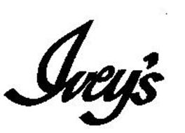 IVEY'S Trademark of J. B. IVEY & COMPANY. Serial Number: 73461361 ...