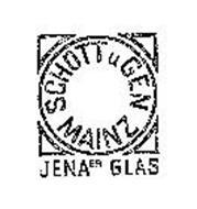 SCHOTT U GEN MAINZ JENA ER GLAS Trademark of JENAER GLASWERK SCHOTT ...