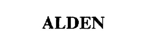 ALDEN Trademark of John G. Alden, Inc. of Massachusetts Serial Number ...