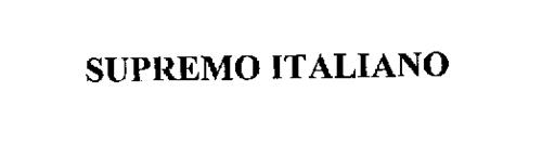 SUPREMO ITALIANO Trademark of JRD IMC, LLC. Serial Number: 76224746 ...