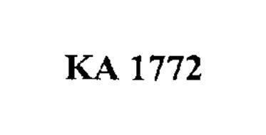 ka 1772 meaning