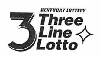 3 Three Line Lotto Kentucky Lottery Trademark Of Kentucky Lottery