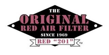 THE ORIGINAL RED AIR FILTER SINCE 1969 RED "201"