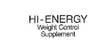 HI-ENERGY WEIGHT CONTROL PROGRAM