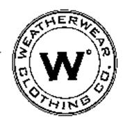 WEATHERWEAR CLOTHING CO. & W Trademark of LONDON FOG INDUSTRIES, INC ...