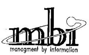 MBI MANAGMENT BY INFORMATION