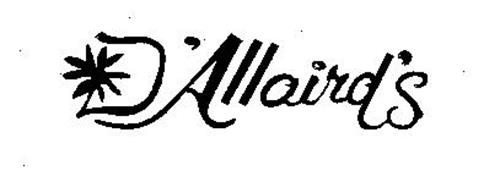 D'ALLAIRD'S Trademark of MARKS & SPENCER CANADA INC. Serial Number ...