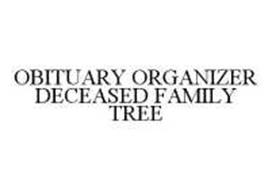 OBITUARY ORGANIZER DECEASED FAMILY TREE