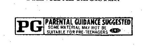 PG PARENTAL GUIDANCE SUGGESTED SOME MATERIALS MAY NOT BE SUITABLE FOR ...