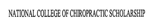 National College Of Chiropractic Scholarship 76606288 