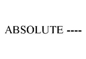 ABSOLUTE ----