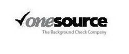 ONESOURCE THE BACKGROUND CHECK COMPANY Trademark Of One Source The ...