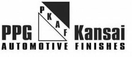 PKAF PPG KANSAI  AUTOMOTIVE  FINISHES Trademark of PPG 