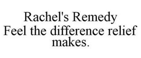 RACHEL'S REMEDY FEEL THE DIFFERENCE RELIEF MAKES.
