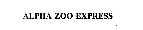 alpha zoo train