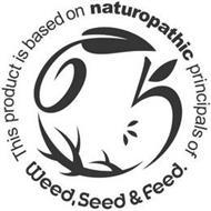 THIS PRODUCT IS BASED ON NATUROPATHIC PRINCIPALS OF WEED, SEED & FEED.